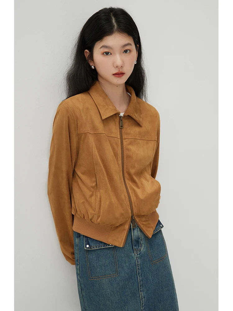 Short Jacket Second Female Shirt Jacket ZIQIAO Retro Style Lapel