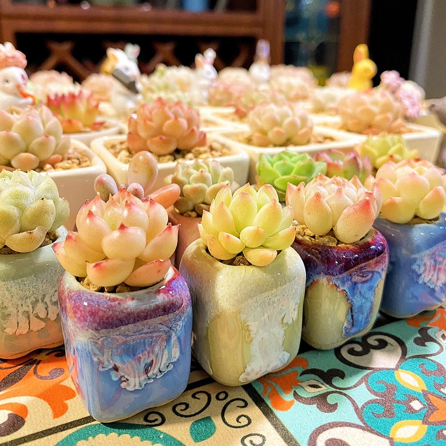 Мини керамический цветочный горшок для дома и сада, 10 шт.