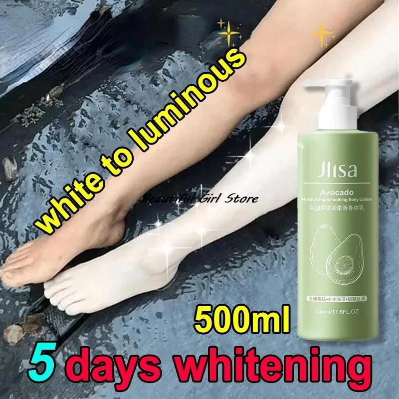 500ml Avocado Niacinamide Body Lotion Relieves Dry and Dehydrated Skin Exfoliates and Brightens Skin Tone Hydrating Body Lotion
