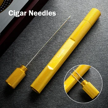 Hot Sale Portable Cigar Needle Punch Cigar Draw Enhancer Tool Smoker Dredge Drilled Sharp Cigar Punch Cutter Gadget Accessories