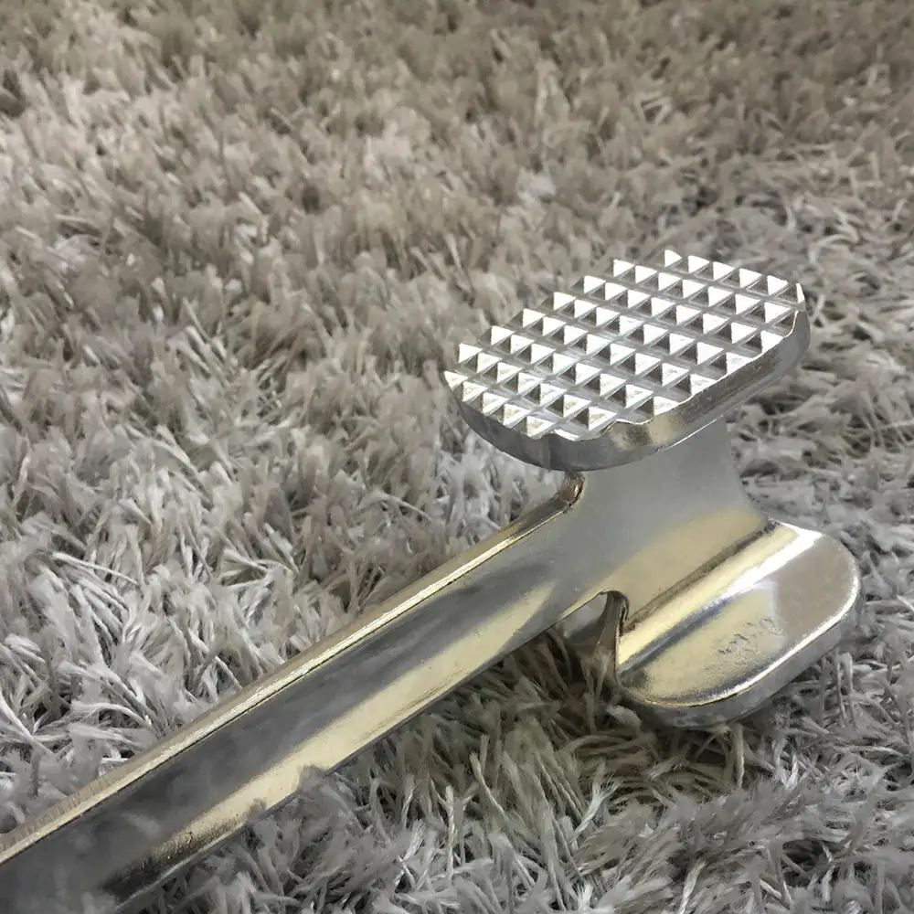 Meat Tenderizer Hammer 19cm Household Aluminum Alloy Steak Metal Mallet Kitchen Tool Heavy Duty Double-Sided Tenderizer
