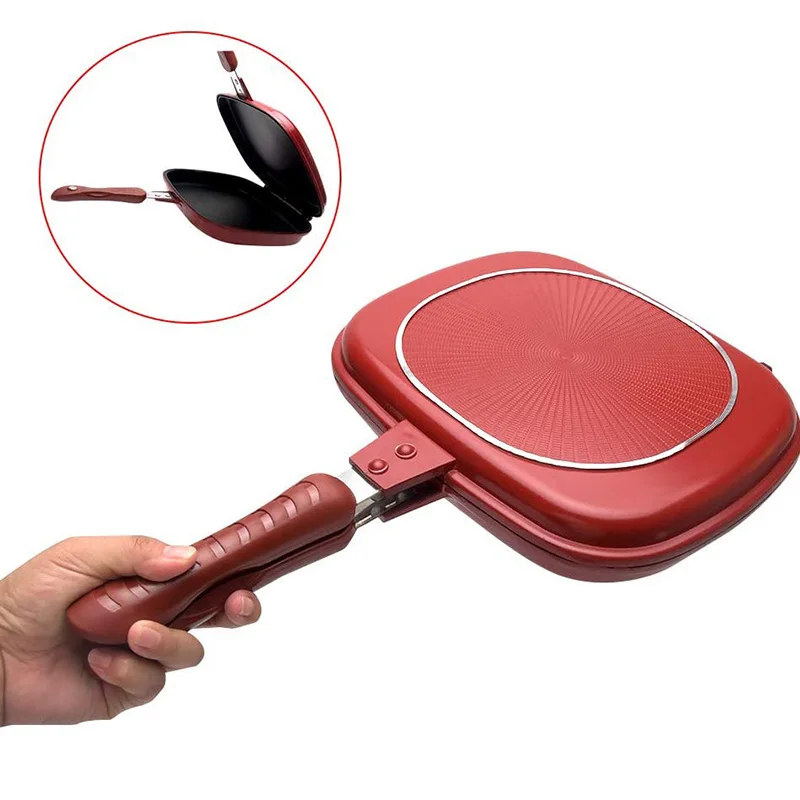 32cm Frying Pan 3 in 1 Magic Grill Pan Master Pan Non-Stick Divided Grill Pan  Fry Oven Skillet Cookware Kitchen Accessories - AliExpress