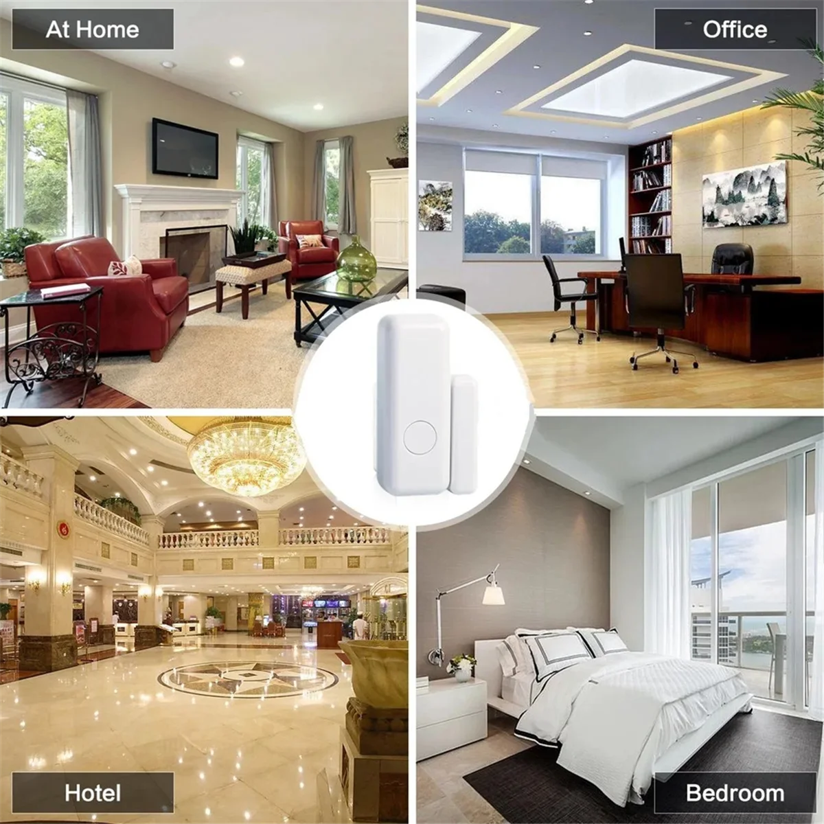 A62T-Smart Window and Door Sensor Door Sensor Detector 433mhz and Window Alarm ,for Home Hotel