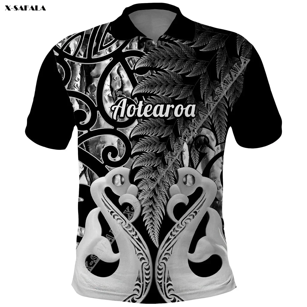 

Mangopare New Zealand Rugby Aotearoa 3D Print Men Adult Polo Shirt Short Sleeve Luxury High Quality Summer Tee Top Breathable