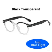 Lunettes classiques carrées anti-lumière bleue 2026 pour hommes, monture vintage avec verres clairs anti-lumière bleue pour femmes 3