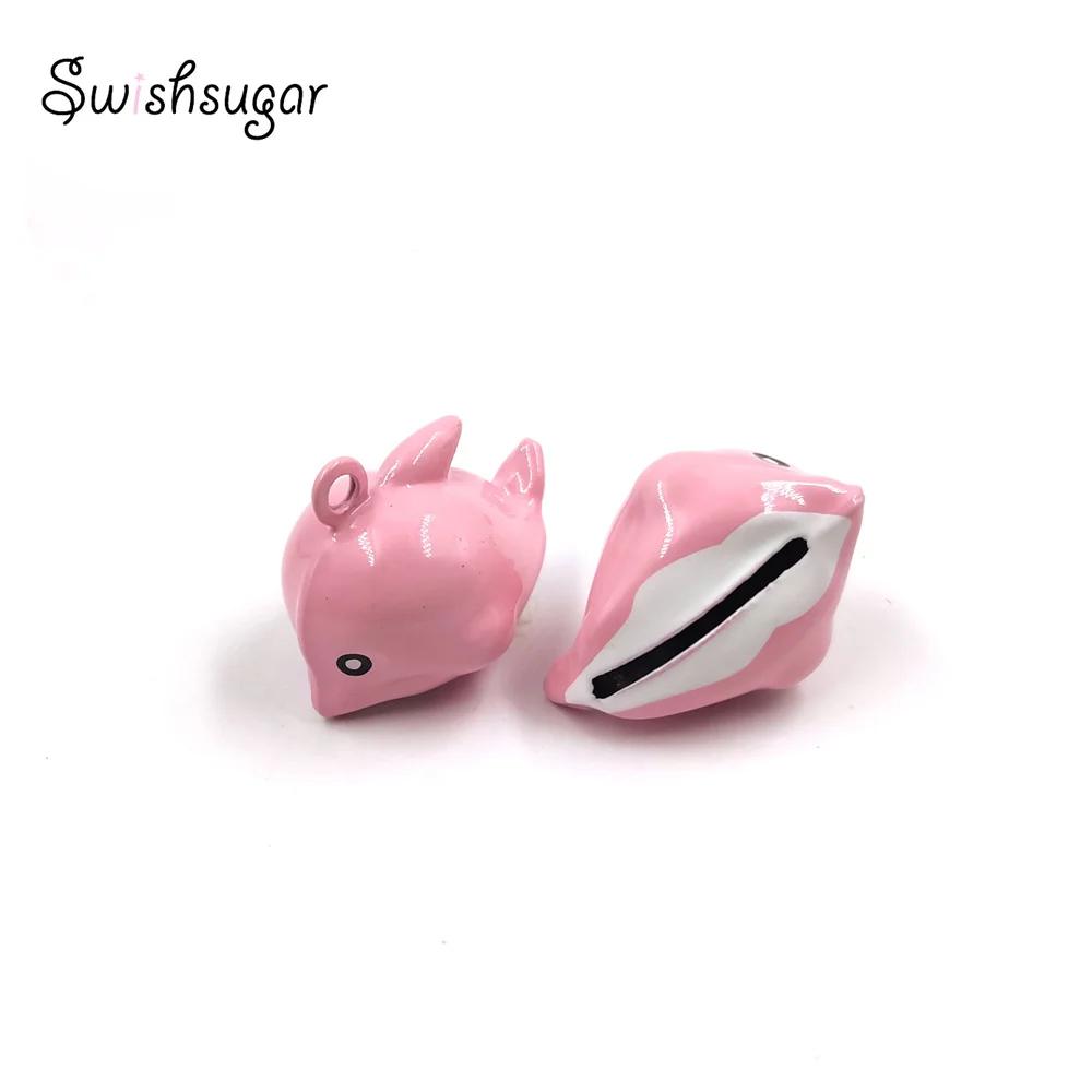 Several Colors Choice Enamel Dolphin Copper Craft Cartoon Charm Bells Pendant Festival Decoration