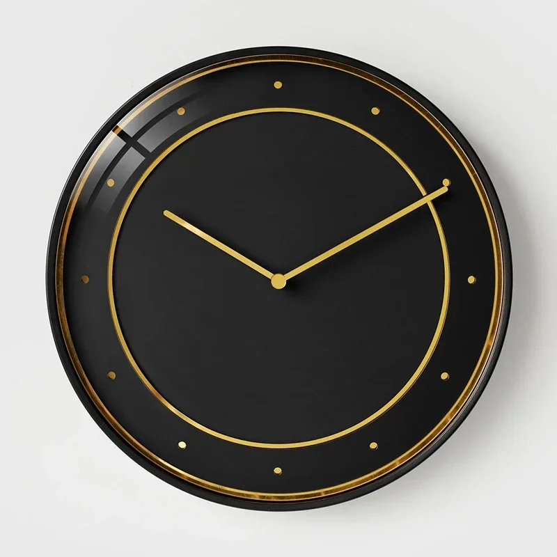 

Punch-free light luxury wall clock home living room creative clock wall decoration clock home decoration clock