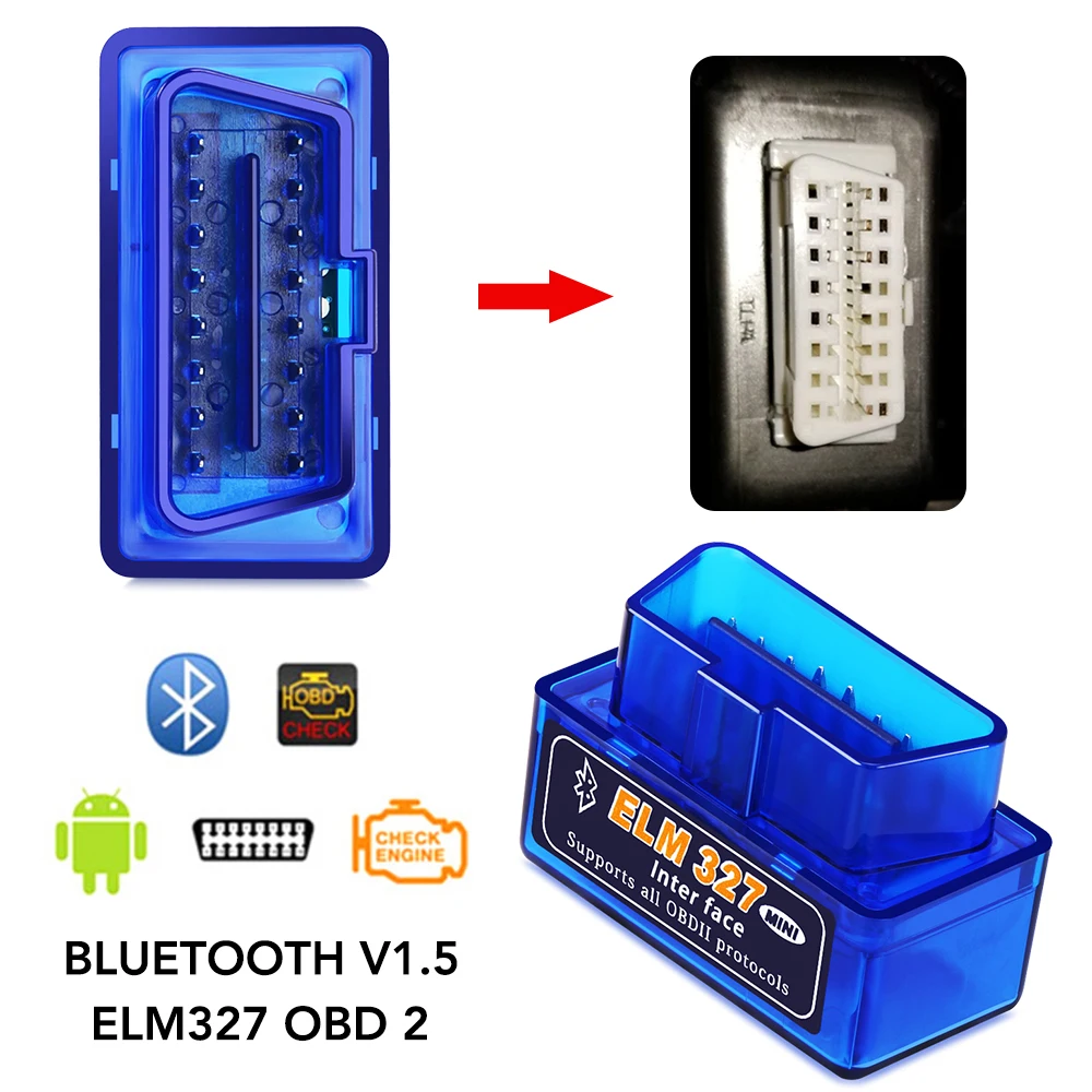 Bluetooth Elm327 V1.5 Autó Obd Szkenner Kódolvasó Eszköz A Nissan