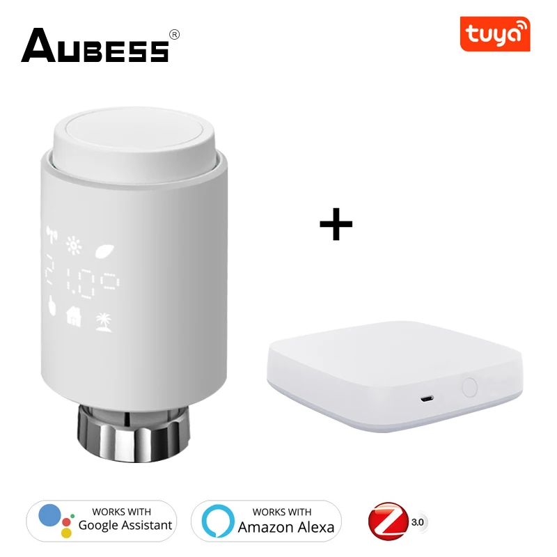 

Привод радиатора Tuya Smart ZigBee, программируемый термостатический клапан радиатора с дистанционным управлением через приложение, с поддержкой Alexa