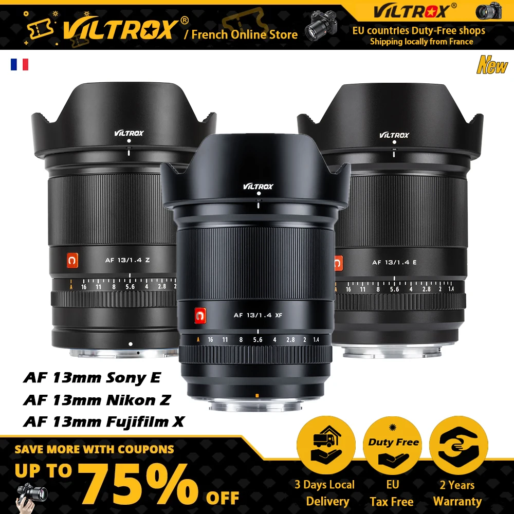 Viltrox 13Mm F1.4 Nikon Lens Z Mount Fujifilm X Sony E Mount Lens Messa A Fuoco Automatica Obiettivo Fuji Ultra Grandangolare Per Obiettivo Fotocamera