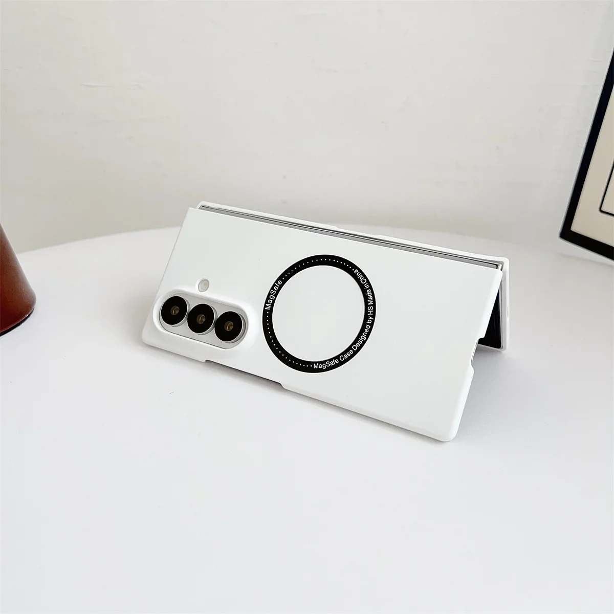 Für Magsafe Magnetische Wireless Charge Handyhülle für Samsung Galaxy Z Fold 7, 6, 5, 4, 3, gehärtetes Glas, Displayschutzfolie – Detail 10