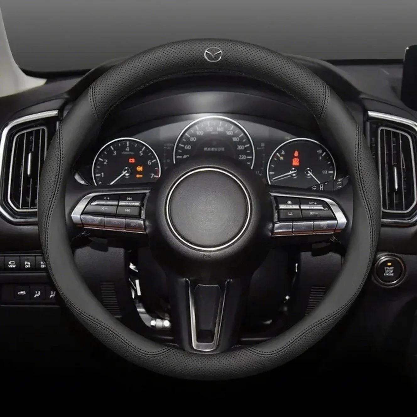 Für Mazda 3 5 6 SKYACTIV Axela Atenza CX30 CX50 CX5 CX7 CX8 CX9 MX5 RX8 BT50 Wildleder Leder Auto Lenkrad Abdeckung Zubehör – Detail 2
