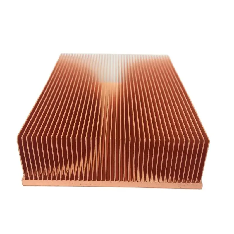 Dissipador de Calor Faça Você Mesmo Pure Copper Skiing Fin Radiador Dissipador de Calor Chip Eletrônico Amplificador de Potência Refrigerador Puro 80x80x20 mm - Imagem 6