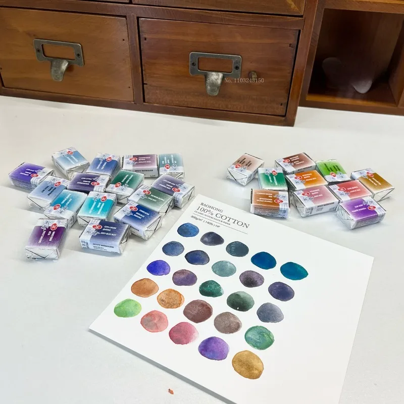 3.5ml Full Block Russian White Night Precipitated Color Layering Master Level Watercolor Paint Art Supplies Watercolor Creation