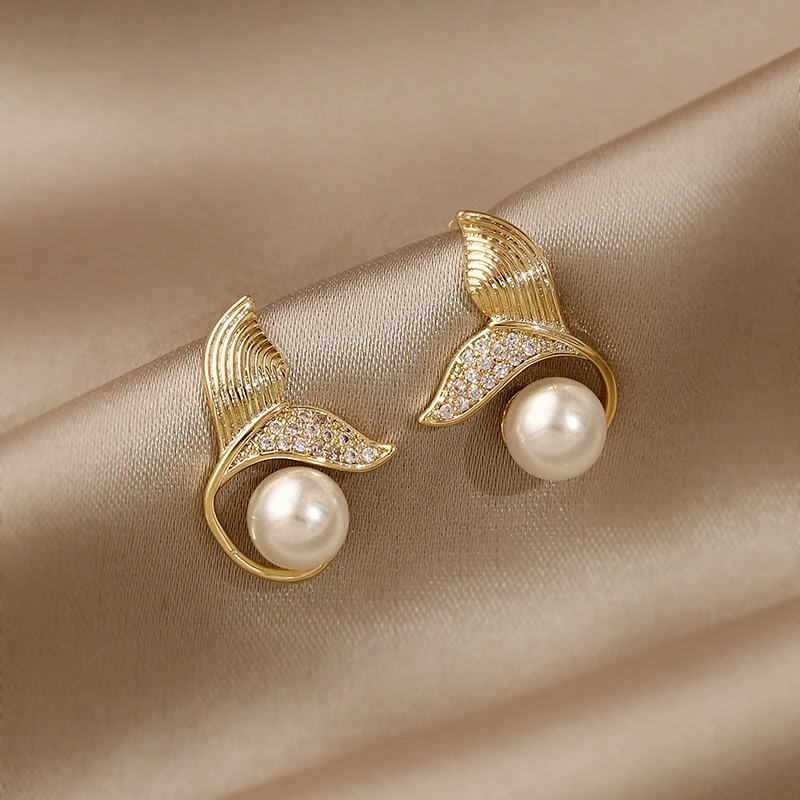Boucles D'oreilles Puces Cœurs & Perle En Acier Inoxydable Argenté - Budget Beauté - Neuf