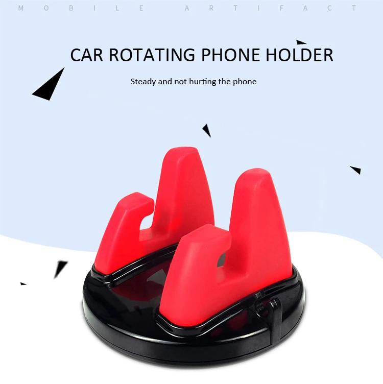 360 Degree Mobile Phone Holder Soft Silicone Anti-skid Pad Mobile Phone Holder GPS Dashboard Bracket