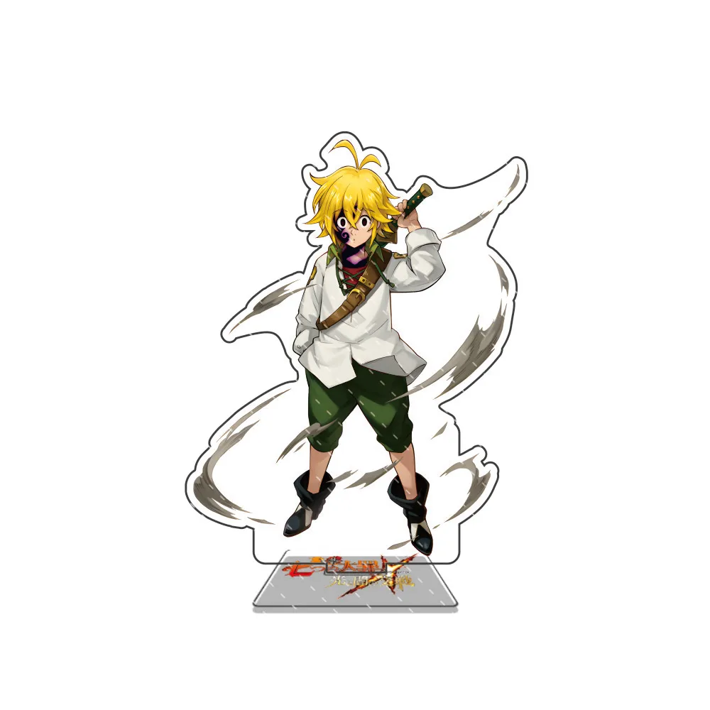 Anime Acrylic Stand Figure - The Seven Deadly Sins Character Display, 15cm Desk Decor and Gift