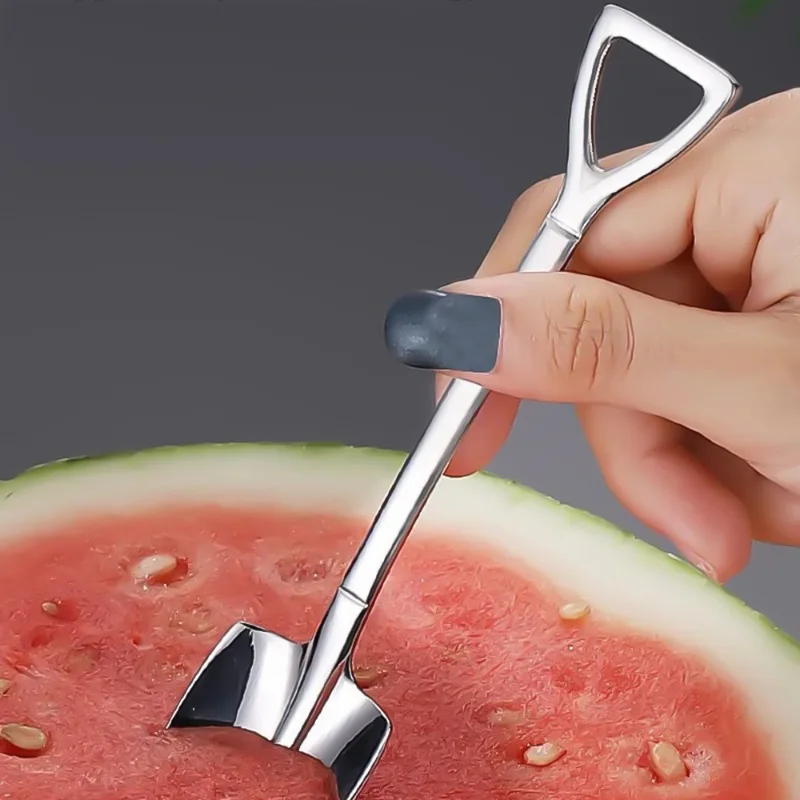Description Picture 5 of item1/4Pcs Stainless Steel Shovel Spoons Cutlery Coffee Tea Spoon Ice Cream Dessert Fruit Party Scoop Kitchen Restaurant Tableware