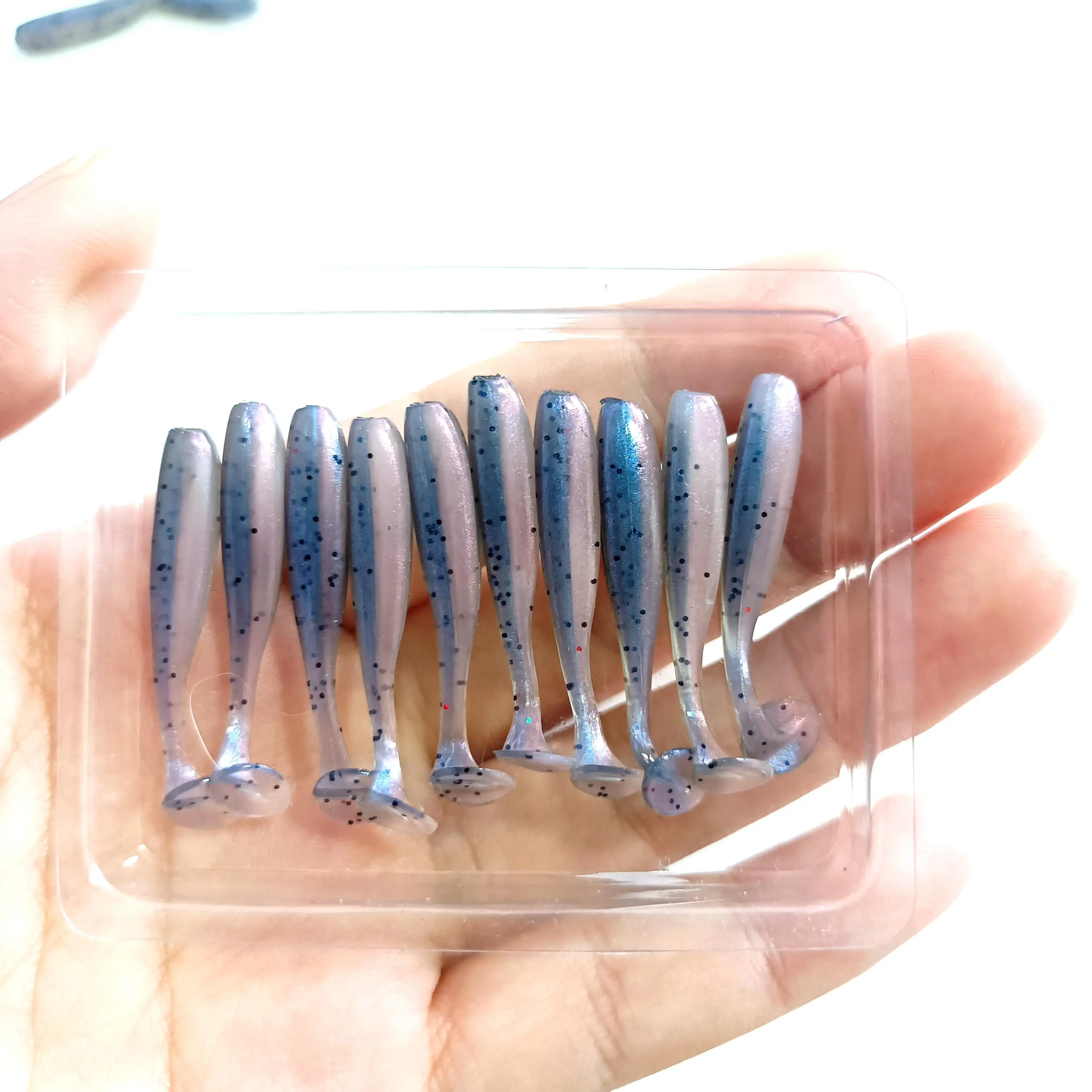 Micro Soft Fishing Lures 0.35g/35mm T-tail Worm Lure Small Artificial Bait Jig Wobblers Bass Pike Fishing Tackle 10PCS fishing lure