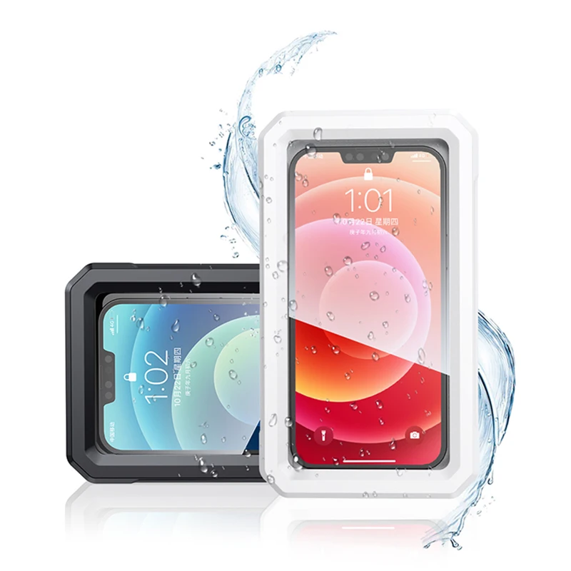 Waterproof Bathroom Shower Phone Holder For iPhone 14 12 13 11 Pro Max 8 Plus Touch Screen Wall