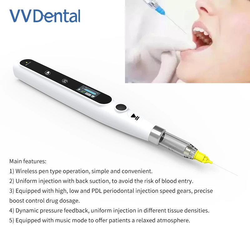 

VVDental Dental Wireless Oral Anesthesia Injector Portable Painless Local Anesthesia with Operable LCD Display Chargeable