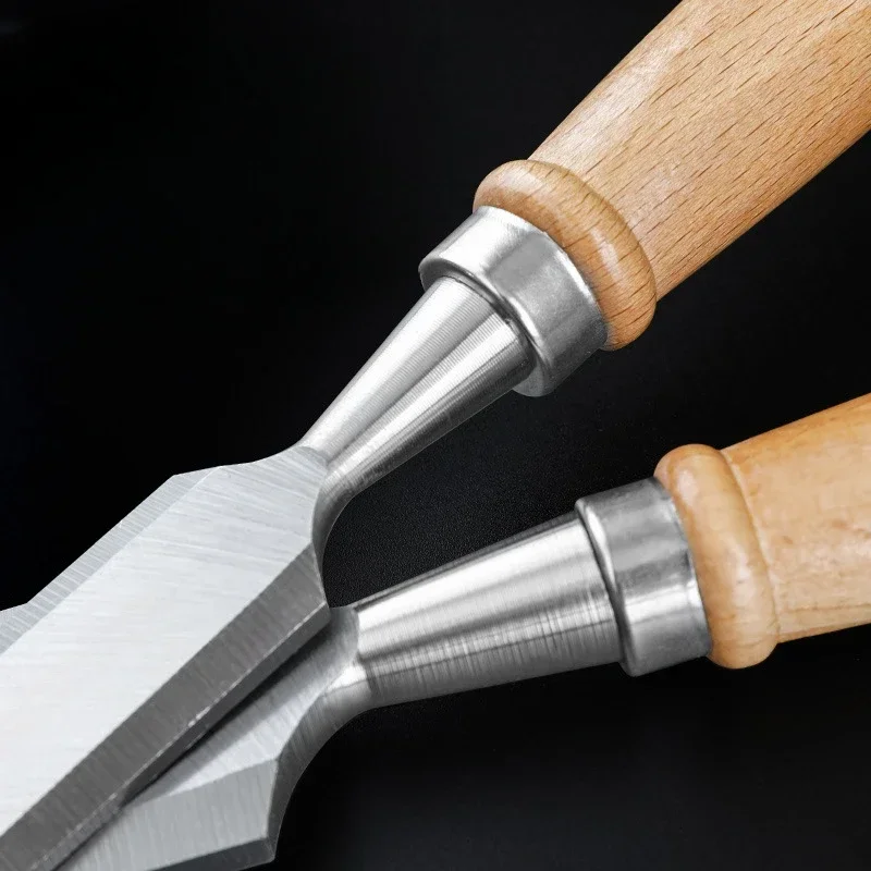 Wood Carving Chisels Set with Beech Handles, Ergonomic Wood Carving Tools, Sharp Chrome-Vanadium Steel