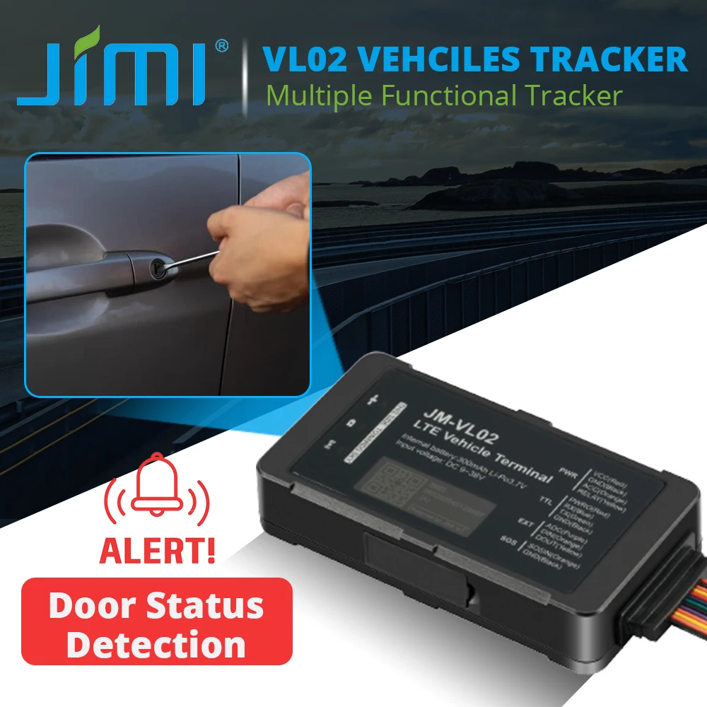 Jimi VL02 4G Car GPS Tracker Fleet Management Via Platform With Real