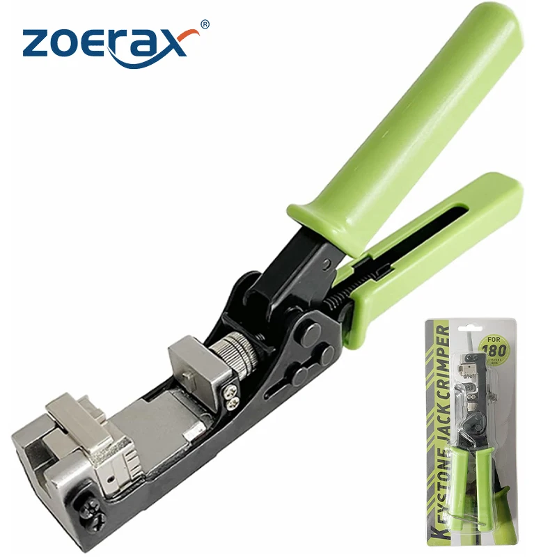 Zoerax Rede Módulo Wire Cutter Keystone Jack Punch Down Tool Rescisão para Cat5 Cat6 4-pair Jacks 180 ° Rj45