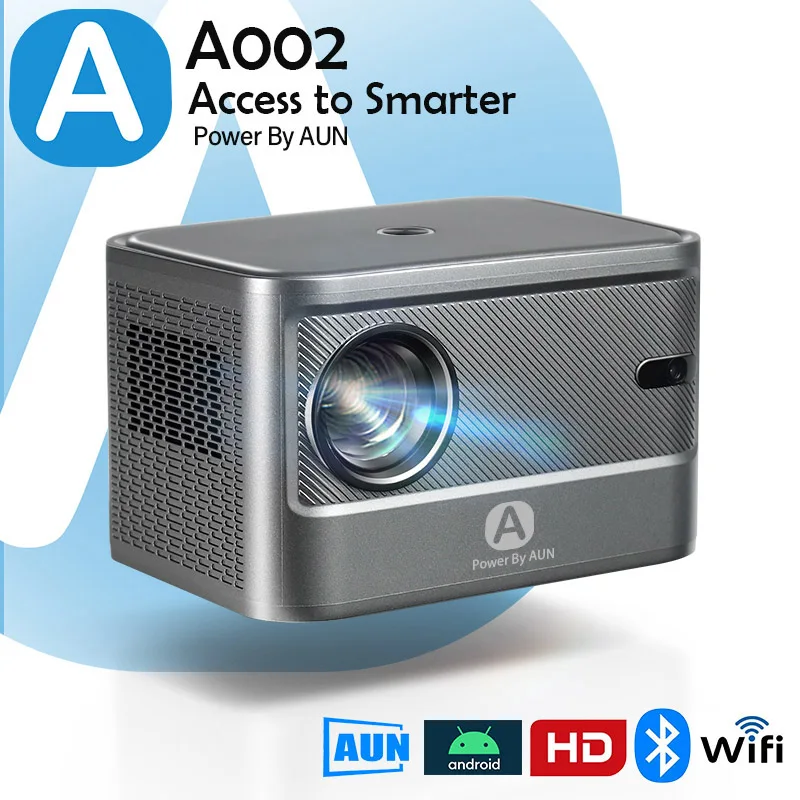 AUN MINI projecteur portable ET50S Android Full HD 1080P videoprojecteur  Home cinéma LED projecteurs video 4K WIFI pour téléphone portable -  AliExpress