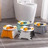 Portable Potty Child New Children's Outdoor Travel Foldable Portable Car Small Toilet with Cleaning Bag Baby Potty Training Seat 1