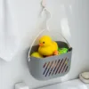 Plastic Hanging Shower Toiletry Bath Kitchen Baskets Tub Corner Organizer Dorm Tote Hooks Rack Hangable Storage Basket with Hook 3