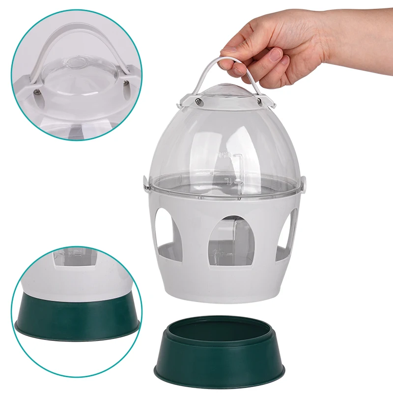 2L/4L Automatic Pigeon Dove Water Dispenser Bird Drinker Feeder Container Durable Plastic Dove Drinker Pet Bird Supplies
