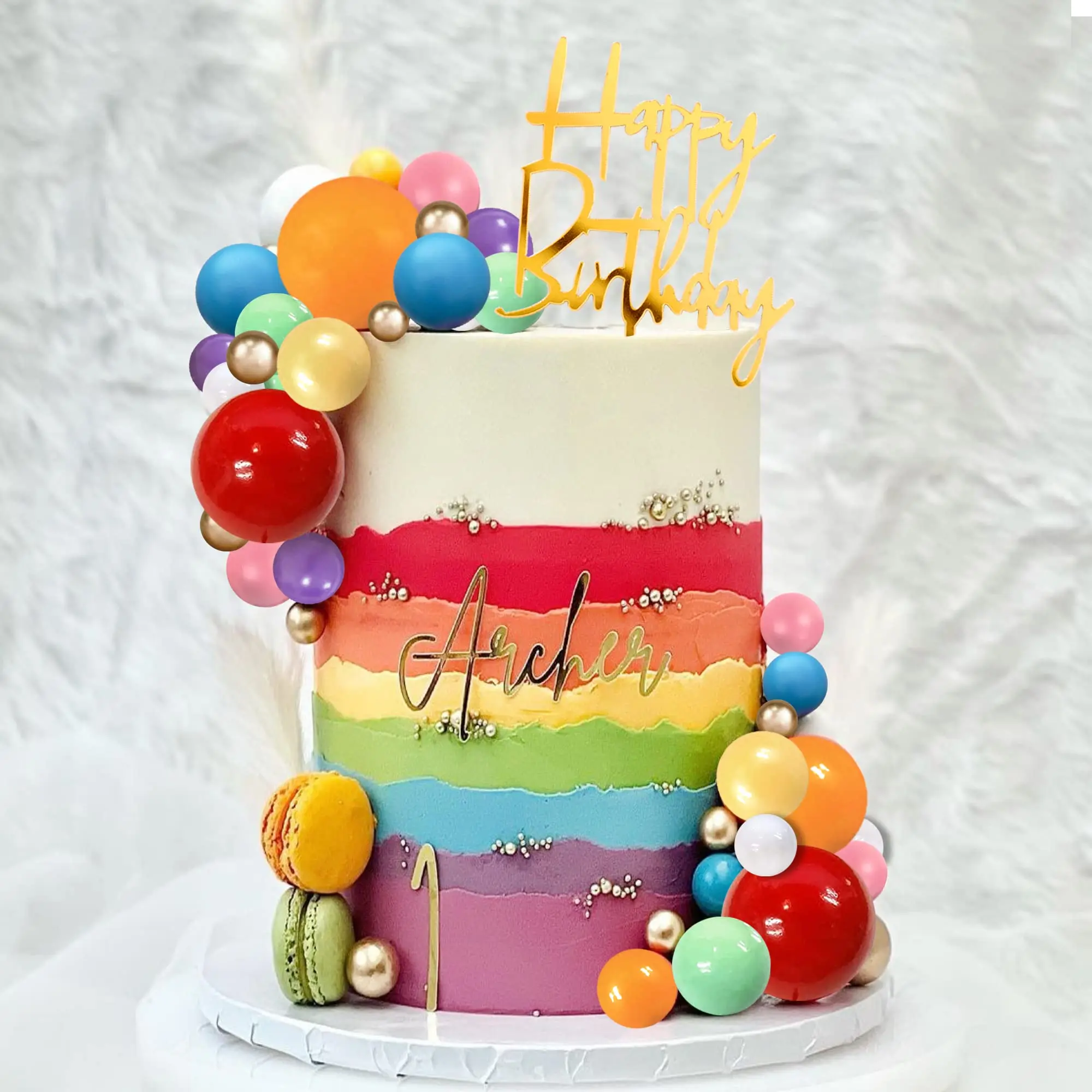 Decorazioni per torte a forma di unicorno arcobaleno: decorazioni per feste di compleanno in pasta di zucchero
