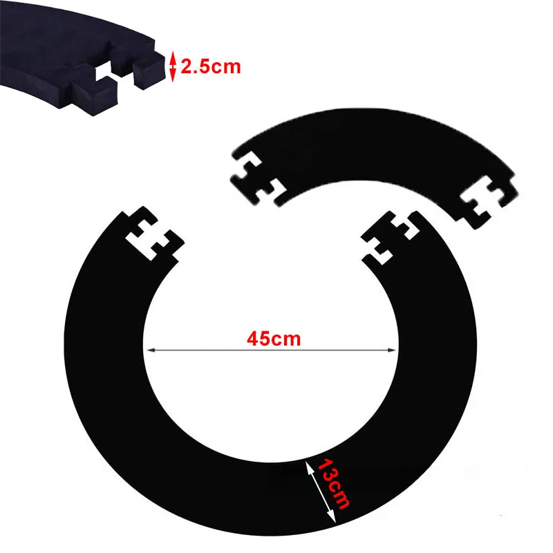 EVA Dartboard Surround Jigsaw Ring, Lightweight Removable Wall Protector For 18-Inch Dart Boards, Indoor Darts Gaming_voghion.com