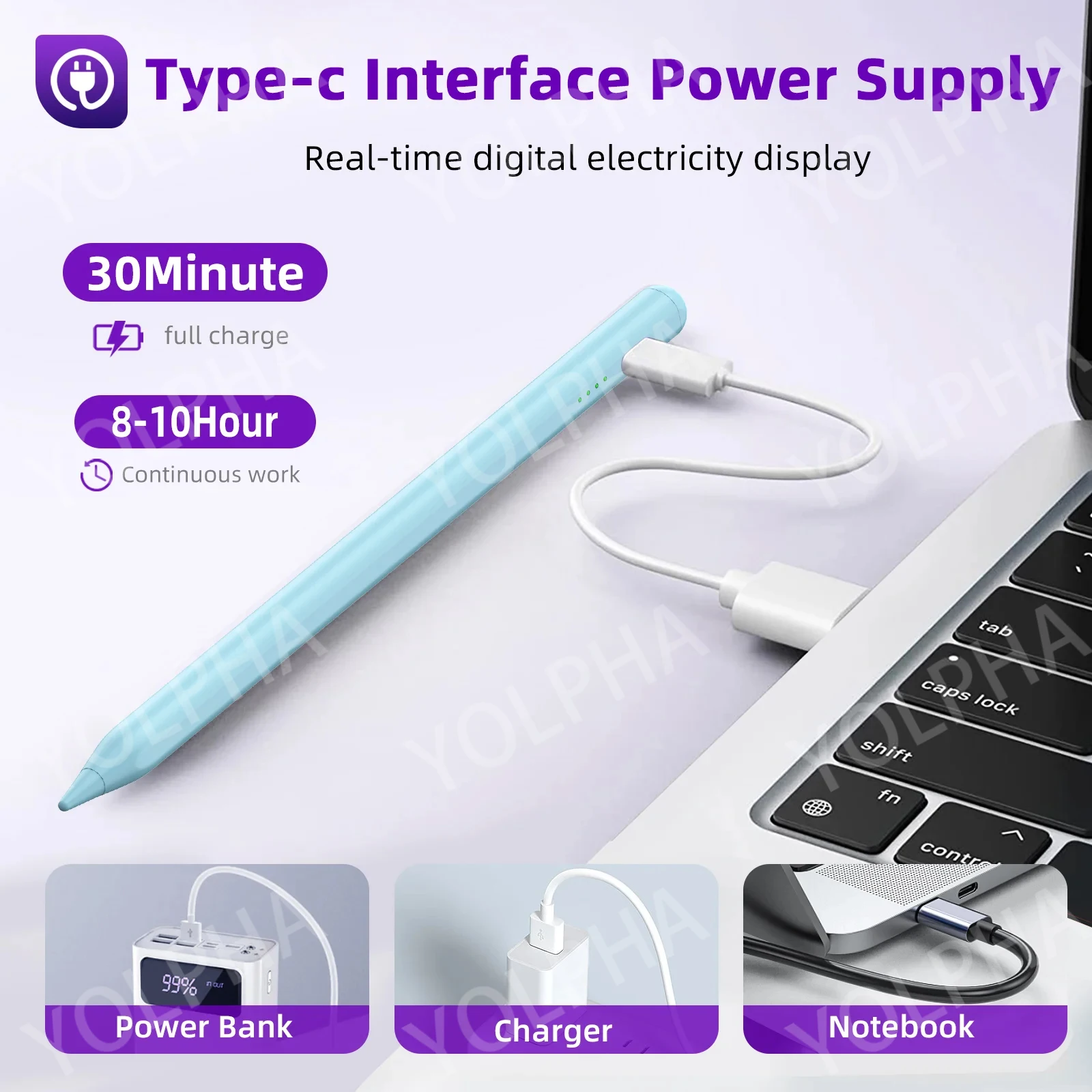 Caneta Stylus para Apple Ipad Apple Pencil Acessórios Ipad Pencil Ipad 2023 2023 20232023 2023 9th 10th Air Acessórios Ipad - Imagem 6