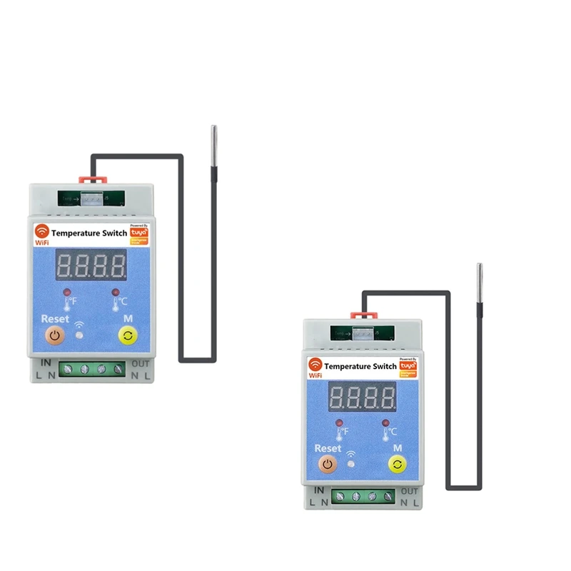 Tuya Wifi Temperature Switch Timer Temperature Control Switch APP Control For Aquariums Water Temperature Monitoring