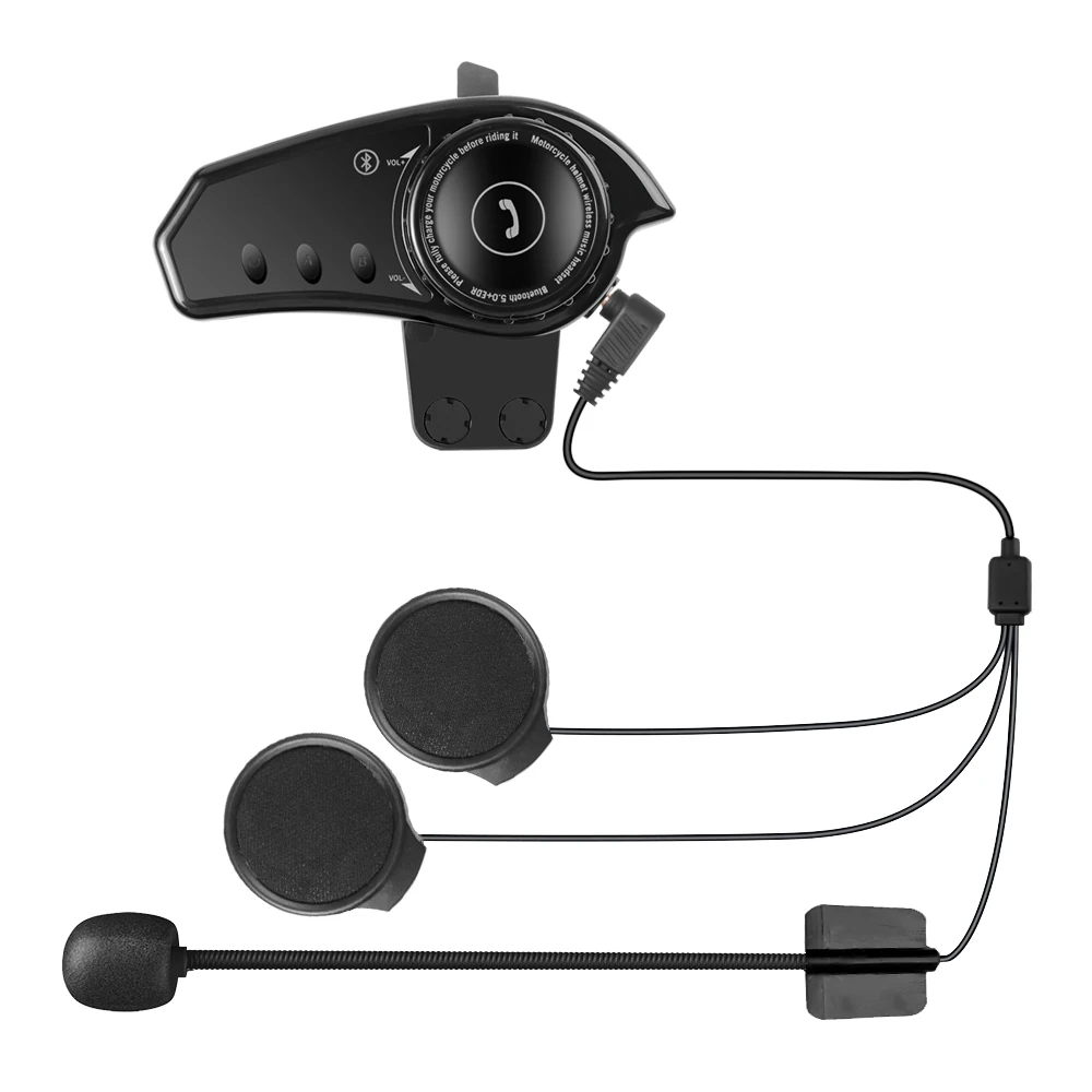 

BT35 Motorcycle Bluetooth Helmet Headset 800 mAh Battery Waterproof Cycling Noise Reduction Earphone With Flashlight FM Radio
