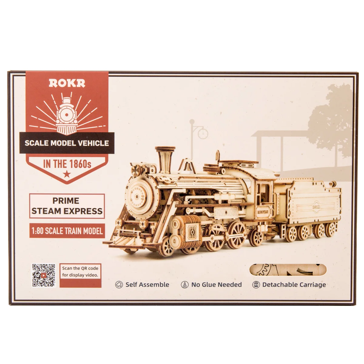 Conjunto de trem de brinquedo de madeira-12x4.5 ″-locomotiva trem brinquedo  modelo mecânico kit-3d quebra-cabeça de madeira, quebra-cabeças para  adultos e crianças - AliExpress
