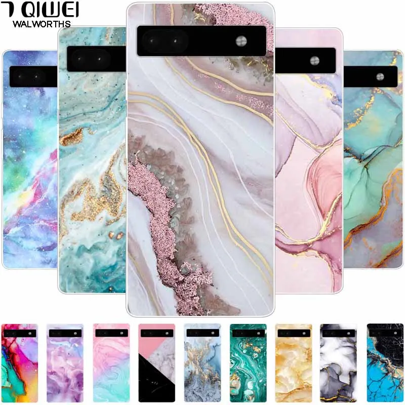 Per Google Pixel 7 Pro 5G Custodia Pixel7 Stampa Tpu Soft Silicone Marble Protector Cover Trasparenti Per Google Pixel 7 5G Case 6A 7Pro