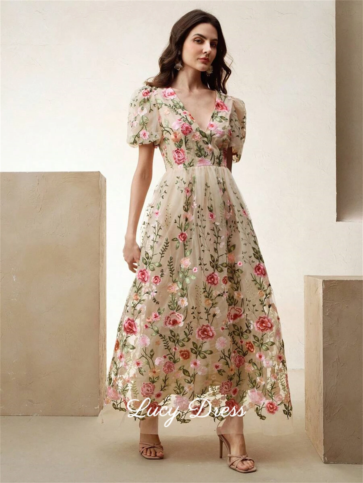 Emily - Luxury Floral Dress