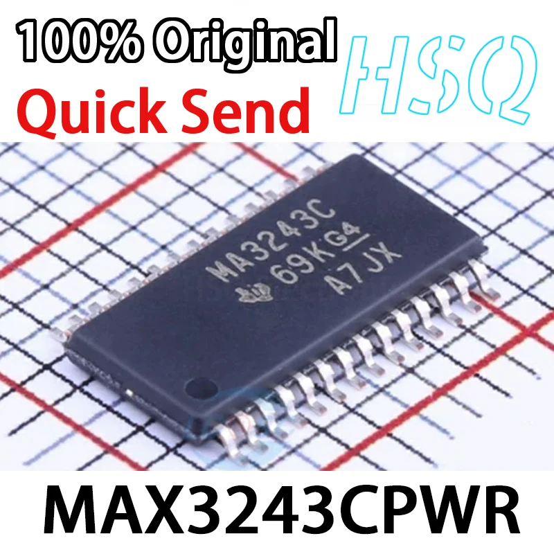 1 piezas MAX3243CPWR pantalla impresa MA3243C azulejo TSSOP28 controlador transceptor Chip IC