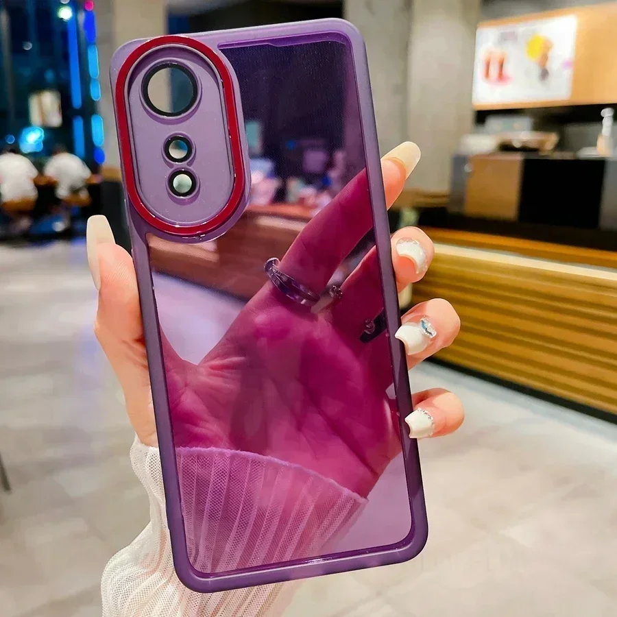 Transparent Protective Phone Case with Camera Lens Film Cover