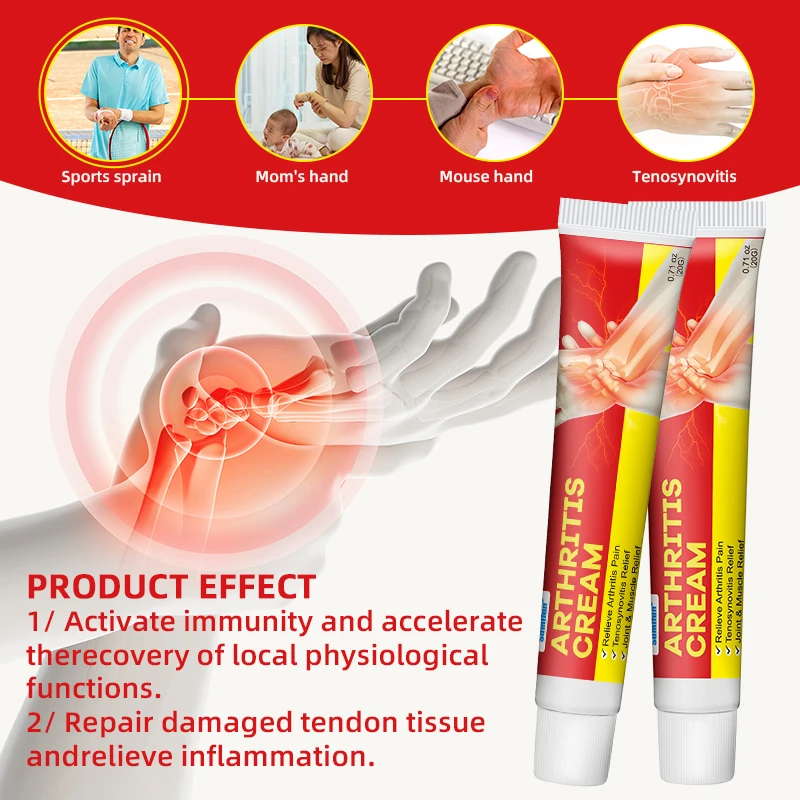 Sumifun 1/3/5pcs Tenosynovitis Treatment Cream To Finger Joint Wrist Arthritis Pain Relief Tendon Sheath Ganglion Cyst Ointment