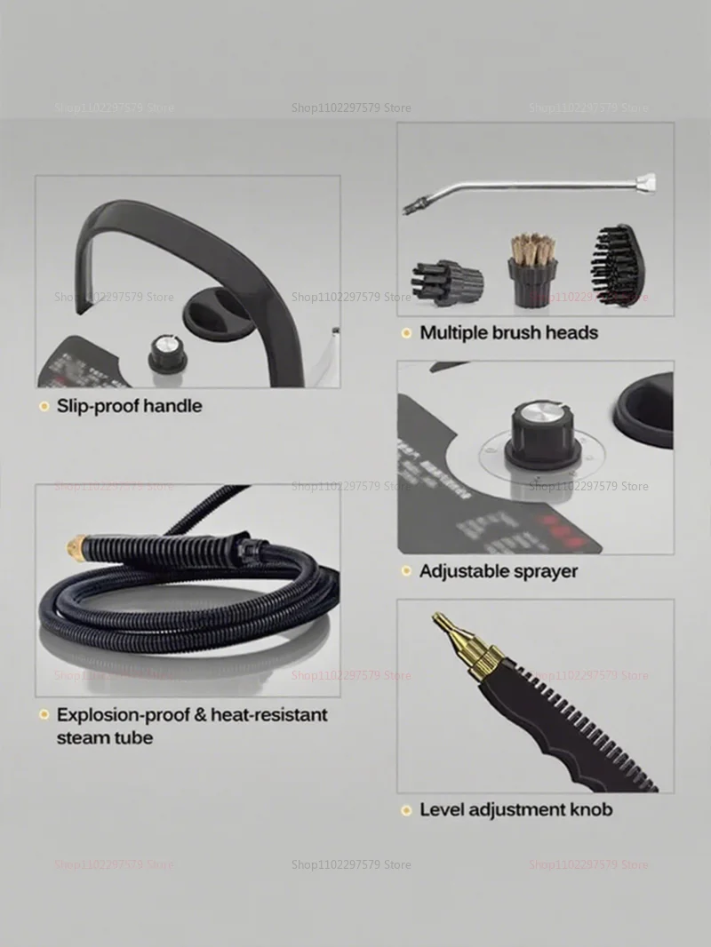 Description Picture 2 of itemPortable High Pressure Steam Cleaner for Household Kitchen Bathroom Air Conditioner Deep Cleaning High Temperature Steam Machine