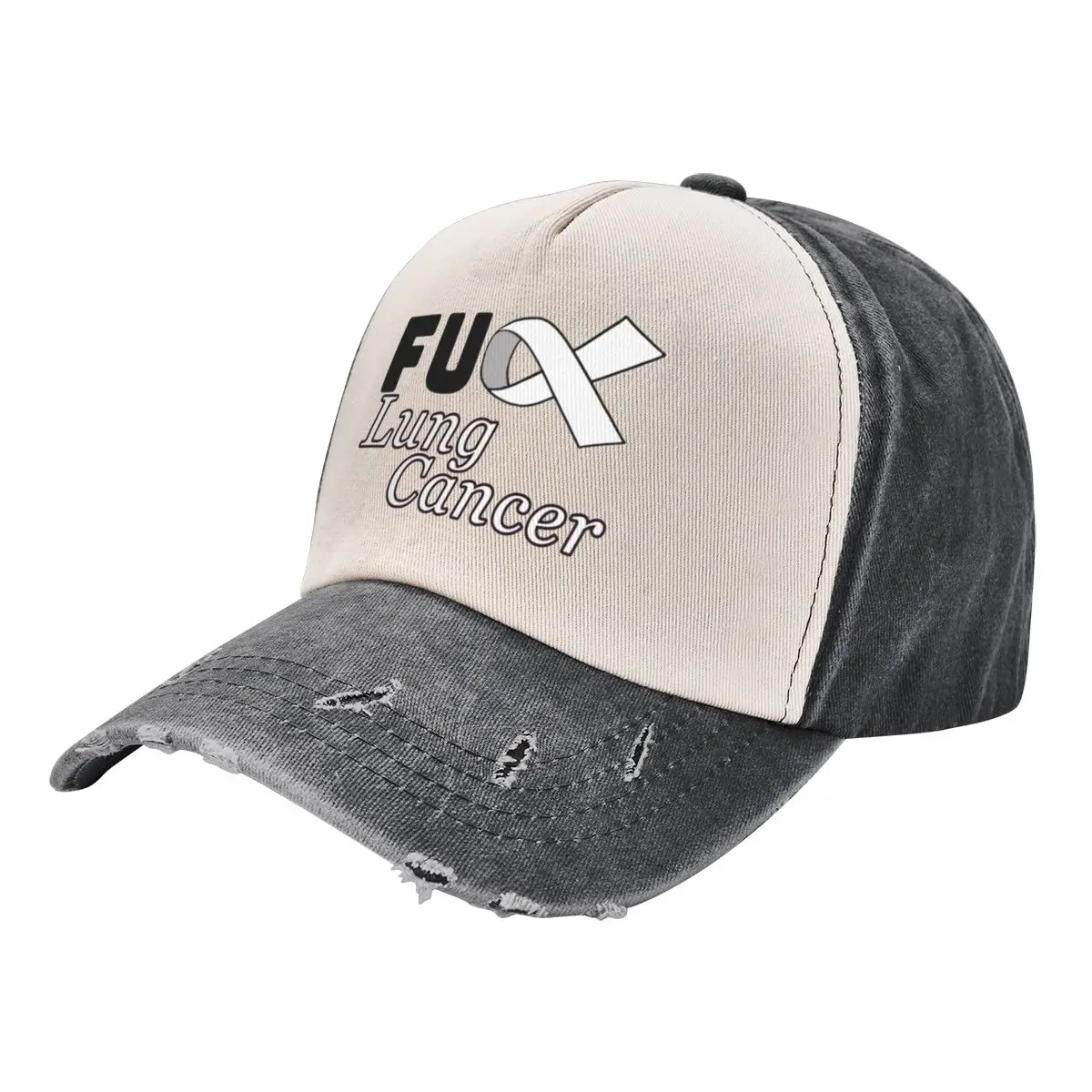 

Fu*k lung cancer Baseball Cap Streetwear New Hat Sun Hat For Children Wild Ball Hat Caps For Men Women's
