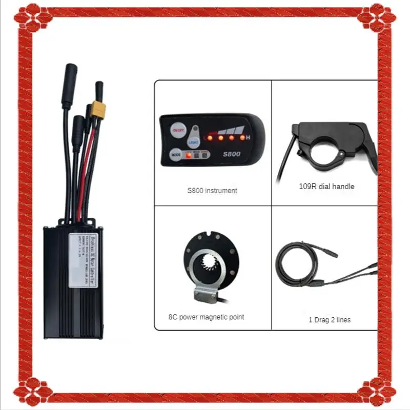Controller System 26A 36V/48V 500W/750W Motor S800 Electric Bicycle Controller As Shown With Universal Small Kit