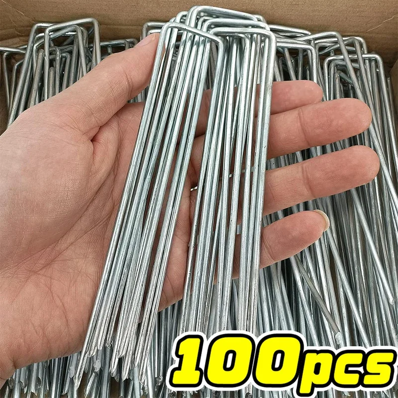 Garden Staples U-type For Landscape, garden staples, plant stakes