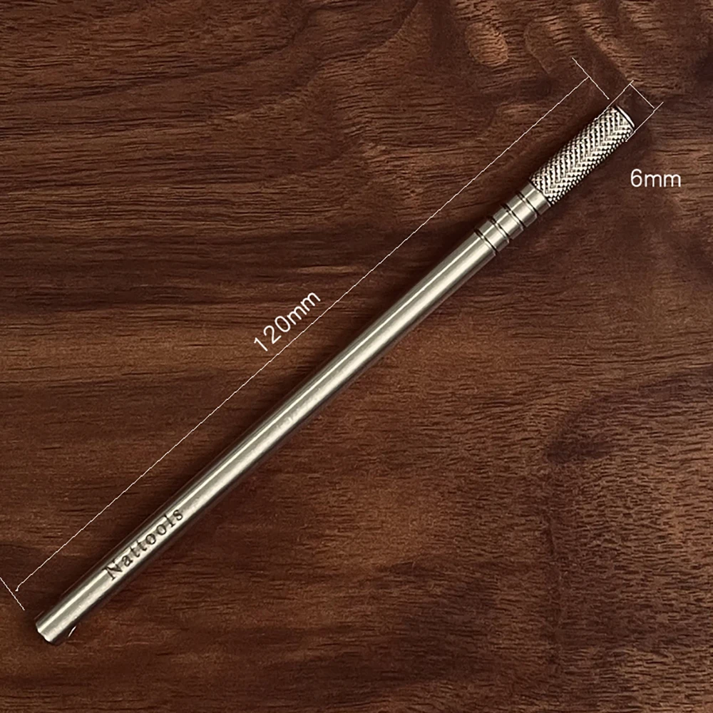 Leather Craft Tools Nattools Stainless Steel Hand Leather Edge Oil Pen DIY Leathercraft Side Oil Paint Roller Applicator Leather Dye Painting Tool