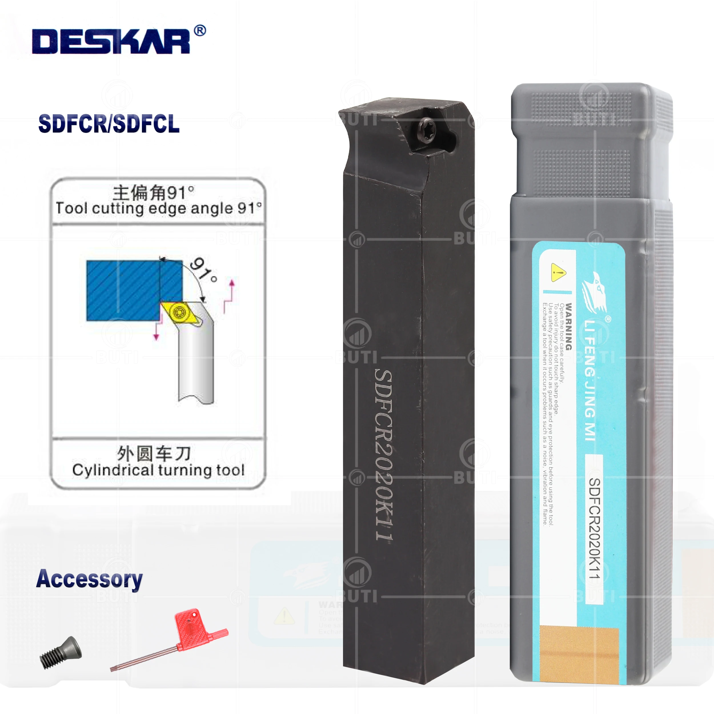 DESKAR 100% Original SDFCR1212 SDFCR1616 SDFCR2020 SDFCR2525 External Turning Tools SDFCR SDFCL CNC Lathe Turning Cutter Holder svvbn1212h11 svvbn1616h16 svvbn2020k16 svvbn2525m16 high quality cnc lathe turning tools holder finishing external turning tools