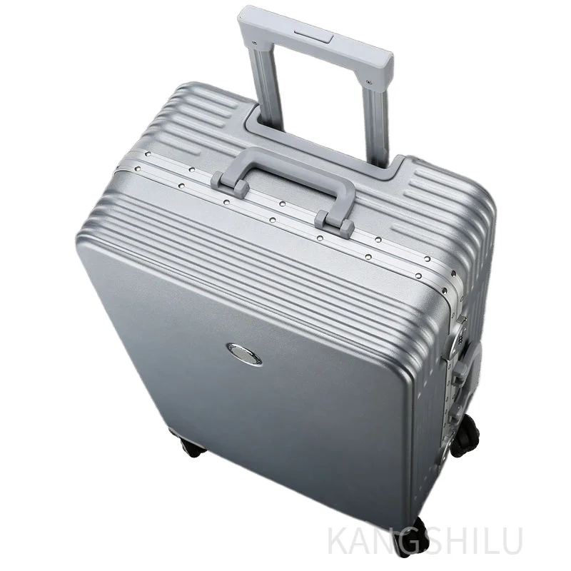 New Fashion Aluminum Frame Trolley Suitcase 20''22''24''26''28''-Inch Roller Luggage Travel Suitcase With Wheels Carry-on Case